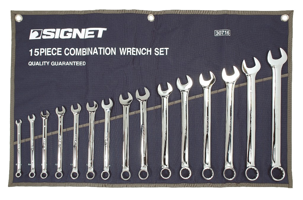 Trident Tools 8 Piece Deep Offset Metric 6-22mm Ring Spanner Set T212400