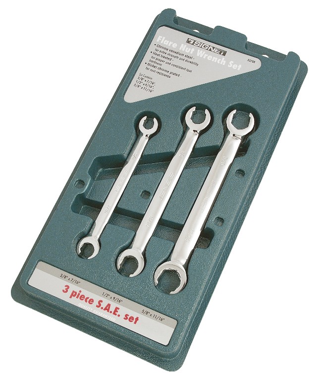 S33708 SAE Flare Nut Spanners - 3piece